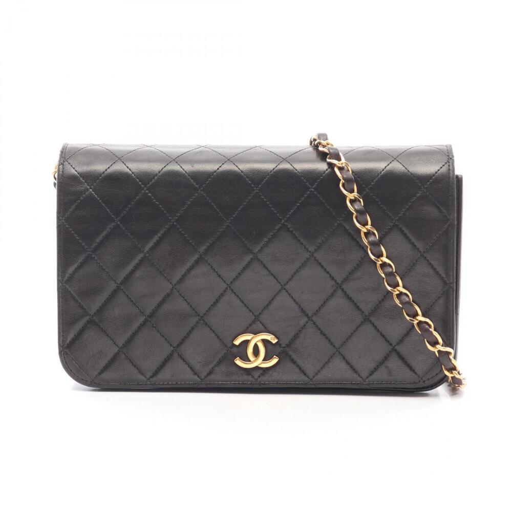 Chanel Matelassé Full Flap Shoulder Bag/Handbag, Lambskin Leather, Women's, B...